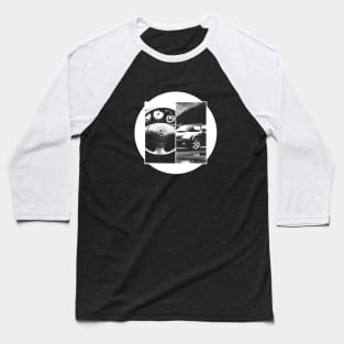 TOYOTA MR2 MK3 Black 'N White 5 (Black Version) Baseball T-Shirt